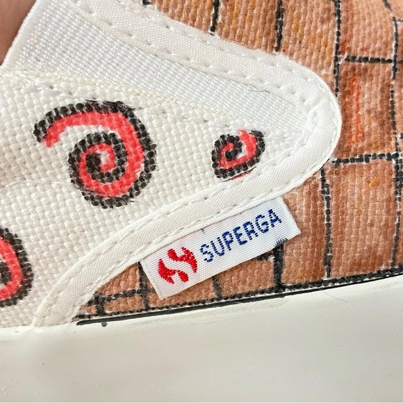 Superga Platform Sneakers Unisex Mens 7.5 Womens 9 Slip On Canvas Thick Soles - Picture 16 of 16